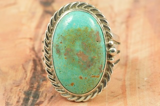 Genuine Blue Ridge Turquoise Sterling Silver Ring